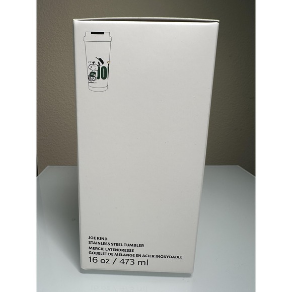 2025 PEANUTS X STARBUCKS Joe Kind Stainless Steel Tumbler 16oz Snoopy Woodstock - Picture 5 of 11